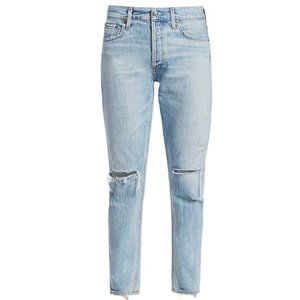 AGOLDE Jamie High-Rise Ankle Distressed jeans